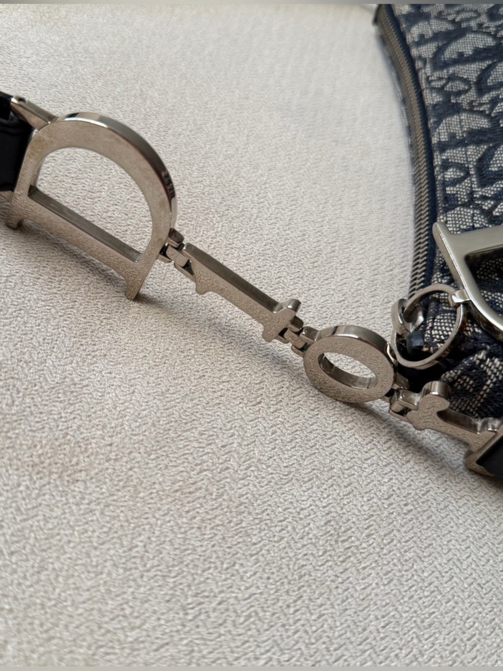 Christian Dior D Charm Blue Trotter Pochette - Picture 7 of 9